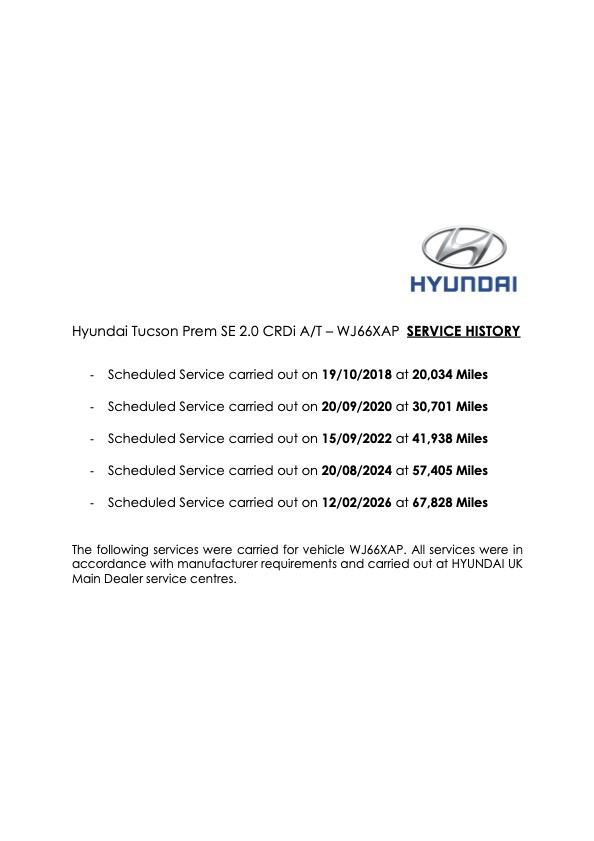 Hyundai TUCSON 2.0 CRDi Premium SE SUV 5dr Diesel Auto 4WD Euro 6 (185 ps)