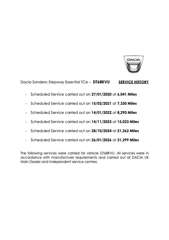 Dacia Sandero Stepway 0.9 TCe Essential Hatchback 5dr Petrol Manual Euro 6 (s/s) (90 ps)