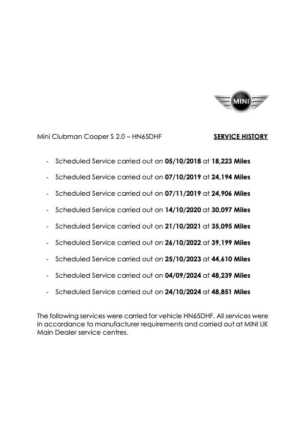 MINI Clubman 2.0 Cooper S Estate 6dr Petrol Manual Euro 6 (s/s) (192 ps)