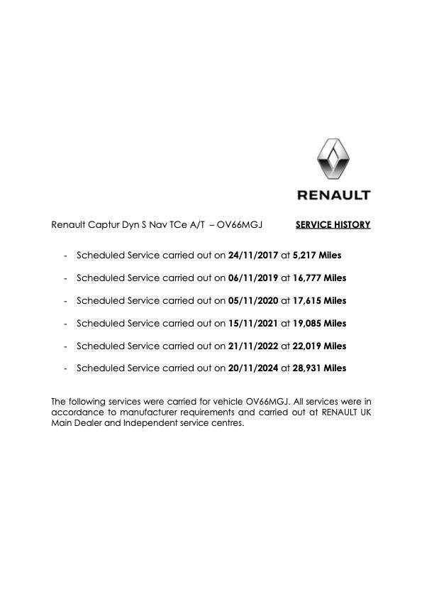 Renault Captur 1.2 TCe ENERGY Dynamique S Nav SUV 5dr Petrol Auto Euro 6 (s/s) (120 ps)